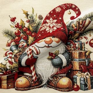 Tkanina dekoracyjna GOBELIN PREMIUM Happy Santa PANEL