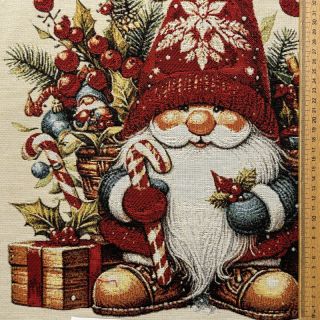Tkanina dekoracyjna GOBELIN PREMIUM Happy Santa PANEL