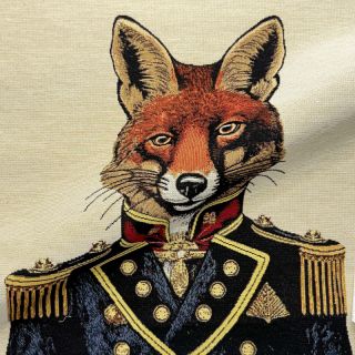 Tkanina dekoracyjna GOBELIN PREMIUM Fox Admiral Statue PANEL