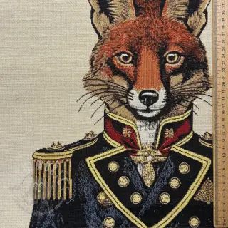 Tkanina dekoracyjna GOBELIN PREMIUM Fox Admiral Statue PANEL