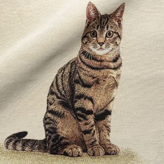Tkanina dekoracyjna GOBELIN PREMIUM Sitting Kitten Cat PANEL