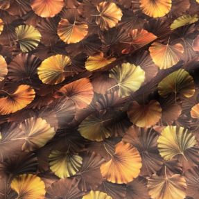 Tkanina dekoracyjna VELVET Ginko Biloba Leaf