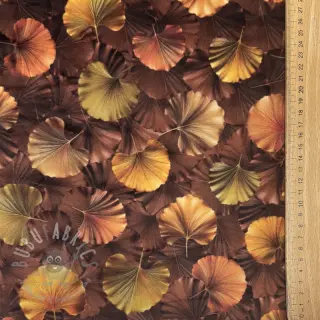 Tkanina dekoracyjna VELVET Ginko Biloba Leaf