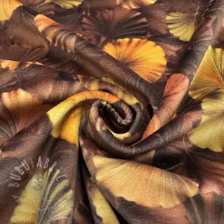 Tkanina dekoracyjna VELVET Ginko Biloba Leaf