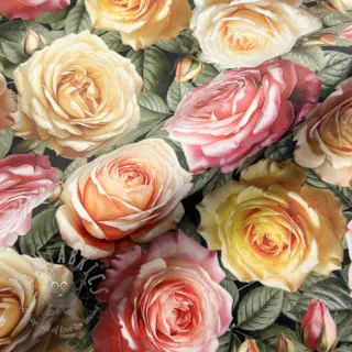 Tkanina dekoracyjna VELVET Romantic Rose Charm