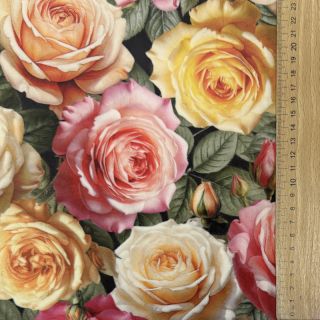 Tkanina dekoracyjna VELVET Romantic Rose Charm
