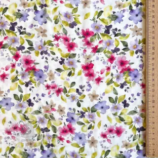 Wiskoza RADIANCE Flower Uma white digital print