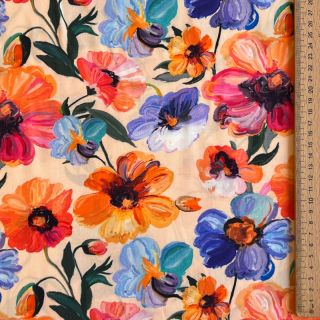 Wiskoza RADIANCE Flower Nina digital print