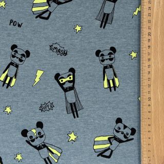 Jersey NEON Super heroes smoke blue melange