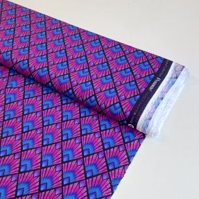 Wiskoza RADIANCE Graphic navy digital print