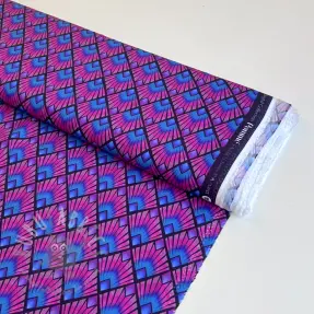 Wiskoza RADIANCE Graphic navy digital print