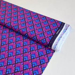 Wiskoza RADIANCE Graphic navy digital print
