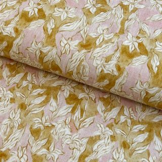 Wiskoza z lnem CREPE Flowers Tomi digital print