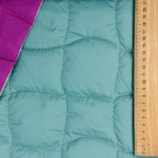 Pikowana tkanina Graphic square cyan cerise