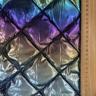 Pikowana tkanina FOIL Rainbow multi