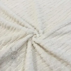 Sztuczne futro Stripes ecru