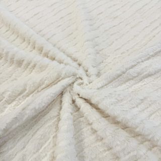 Sztuczne futro Stripes ecru