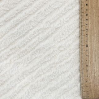 Sztuczne futro Stripes ecru