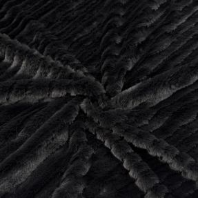 Sztuczne futro Stripes anthracite