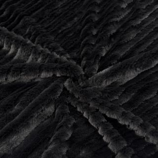 Sztuczne futro Stripes anthracite