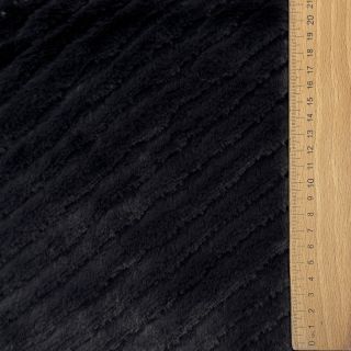 Sztuczne futro Stripes anthracite
