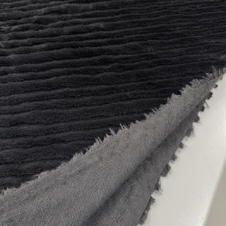 Sztuczne futro Stripes anthracite