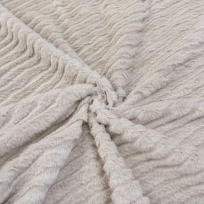 Sztuczne futro Stripes beige