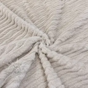 Sztuczne futro Stripes beige