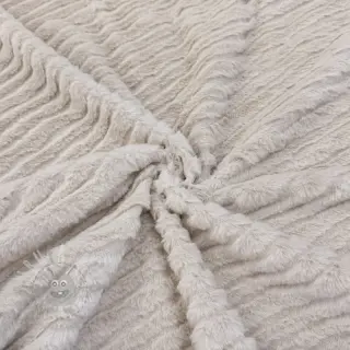 Sztuczne futro Stripes beige