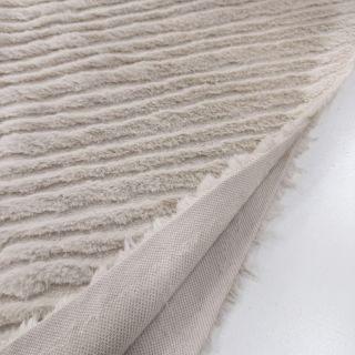 Sztuczne futro Stripes beige