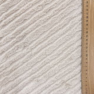 Sztuczne futro Stripes beige