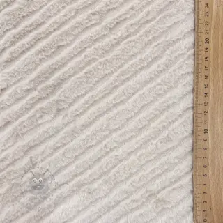 Sztuczne futro Stripes beige