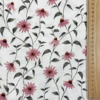 Muślin double gauze Flowers Simone digital print ORGANIC