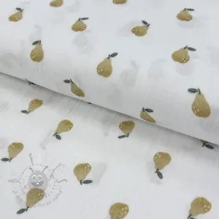 Muślin double gauze Pears design A digital print