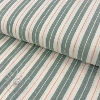 Muślin double gauze YARN DYED Line green