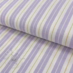 Muślin double gauze YARN DYED Line purple