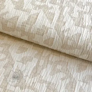 Bawełniana tkanina z lnem JACQUARD Abstarct natural