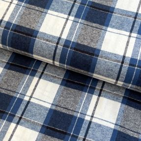 Bawełniana tkanina YARN DYED CHECK BRUSHED Silva design A
