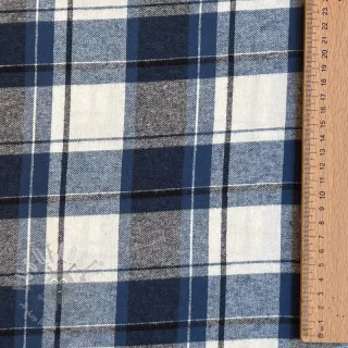 Bawełniana tkanina YARN DYED CHECK BRUSHED Silva design A