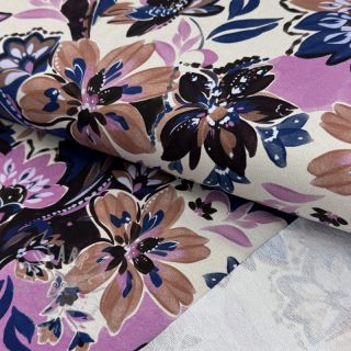 Dresówka Flowers Mici ecru digital print