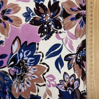 Dresówka Flowers Mici ecru digital print