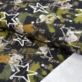Dresówka Graffiti army green digital print