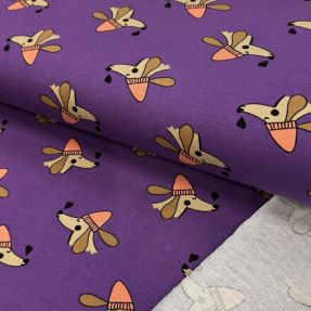 Dresówka Dogs and hearts purple