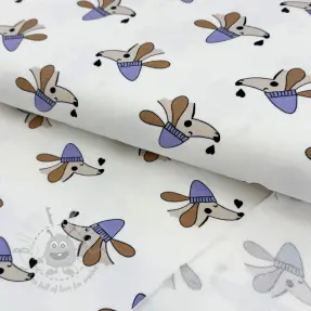 Dresówka Dogs and hearts off white