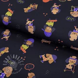 Jersey Dogs navy digital print