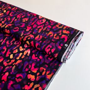 Wiskoza RADIANCE Animal skin black digital print