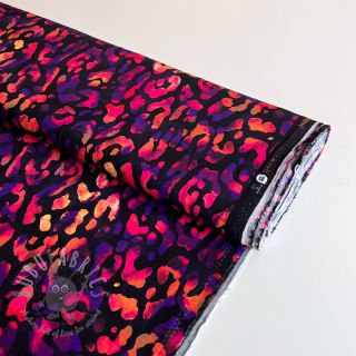 Wiskoza RADIANCE Animal skin black digital print