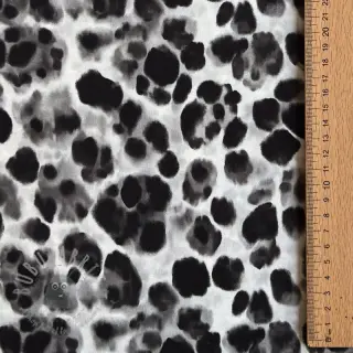 Wiskoza SATIN Animal skin black digital print