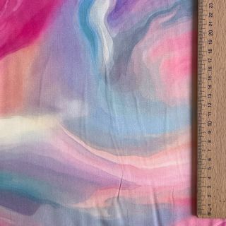 Wiskoza SATIN Illusion pink digital print