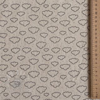 Sztruks STRETCH Little clouds light sand